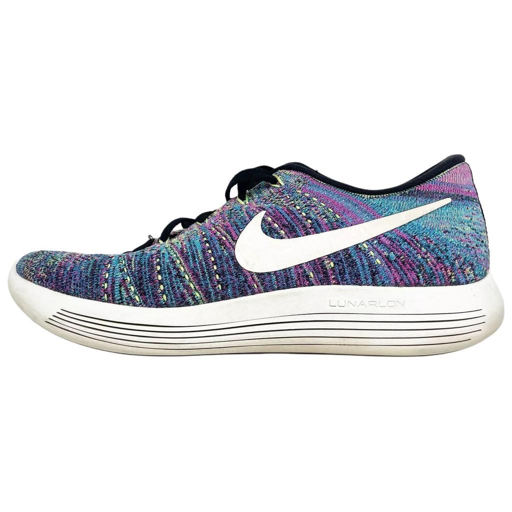 Nike  LunarEpic Low Flyknit Fire Pink Women Sneakers Multi-Color Black Summit-White-Fire-Pink 843765-002
