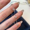 925 Sterling Silver Shiny Zircon Flower Bracelets For Women Charm Temperament Chain Bracelet Party Wedding Jewelry Holiday Gifts
