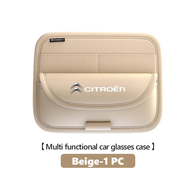 Car Sun Visor Glasses Case Organizer Box Holder Visor Sunshade For Citroen Jumper Celysee Cactus Picasso Aircross Saxo Grand