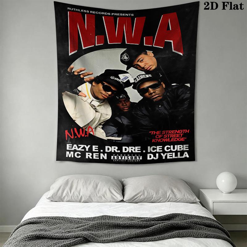 Tang Clan Wall Tapestry Aesthetic Wall Hanging Printed Fabric Blanket Decorative Tapestries for Bedroom Living Room Home Decor