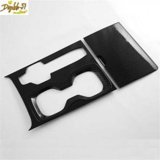 2X Carbon Fiber Gear Shift Box Panel Cover Trim For Lexus RX350 350h RX500h