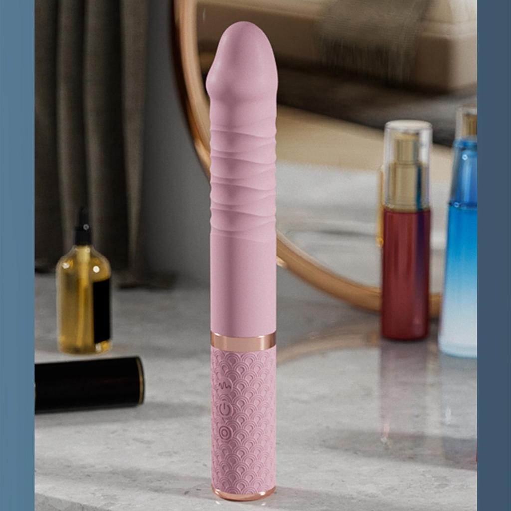 Heizbarer Vibrator Sexspielzeug Weibliche Vagina Klitoris Nippel G-Punkt Stimulator Teleskopdildo Frauen Masturbation Massagegerät für 18+