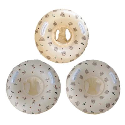 Baby Swimming Rings Infant Boat Inflatable Swimming Rings Trainer Waist Pool Float with Double Handle Easy To Use