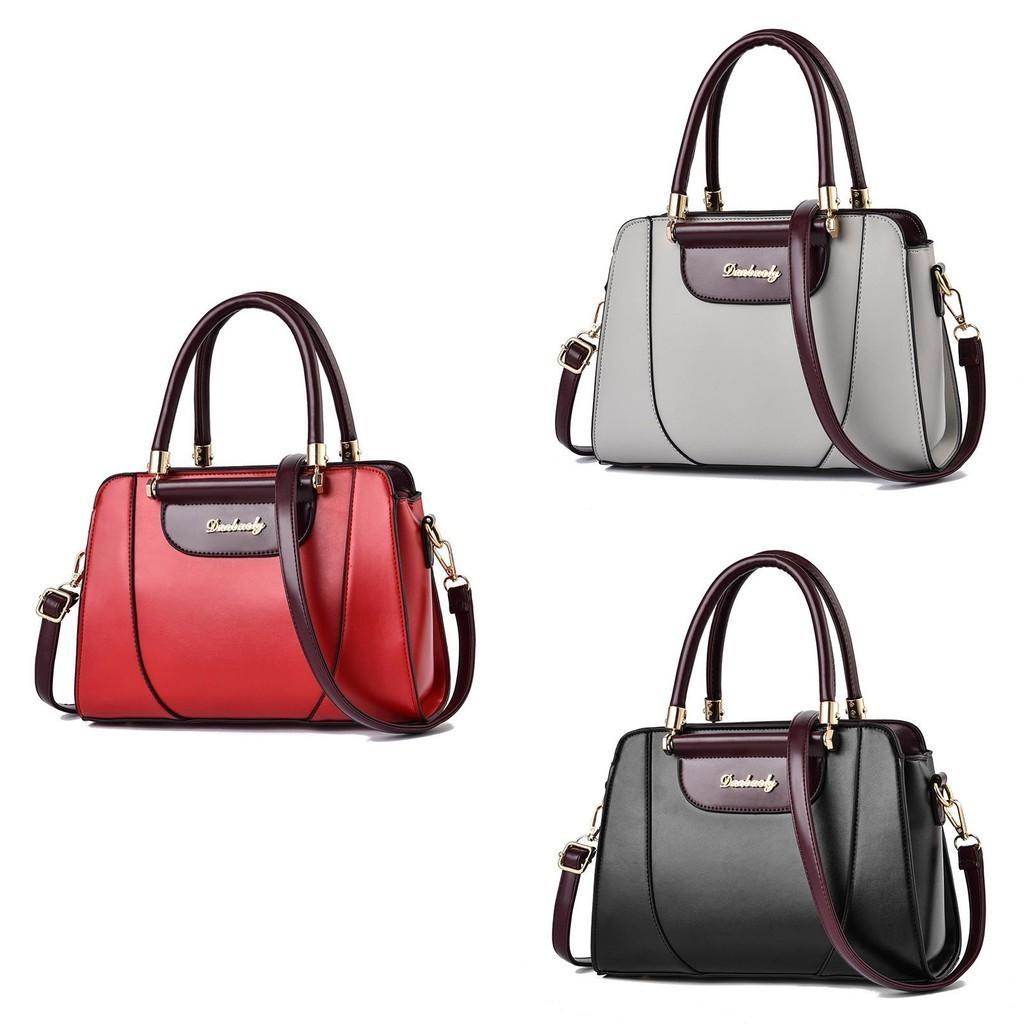 2023 Neue Mode Damen Handtasche Große Kapazität Koreanischer Stil Kontrastfarbe Umhängetasche