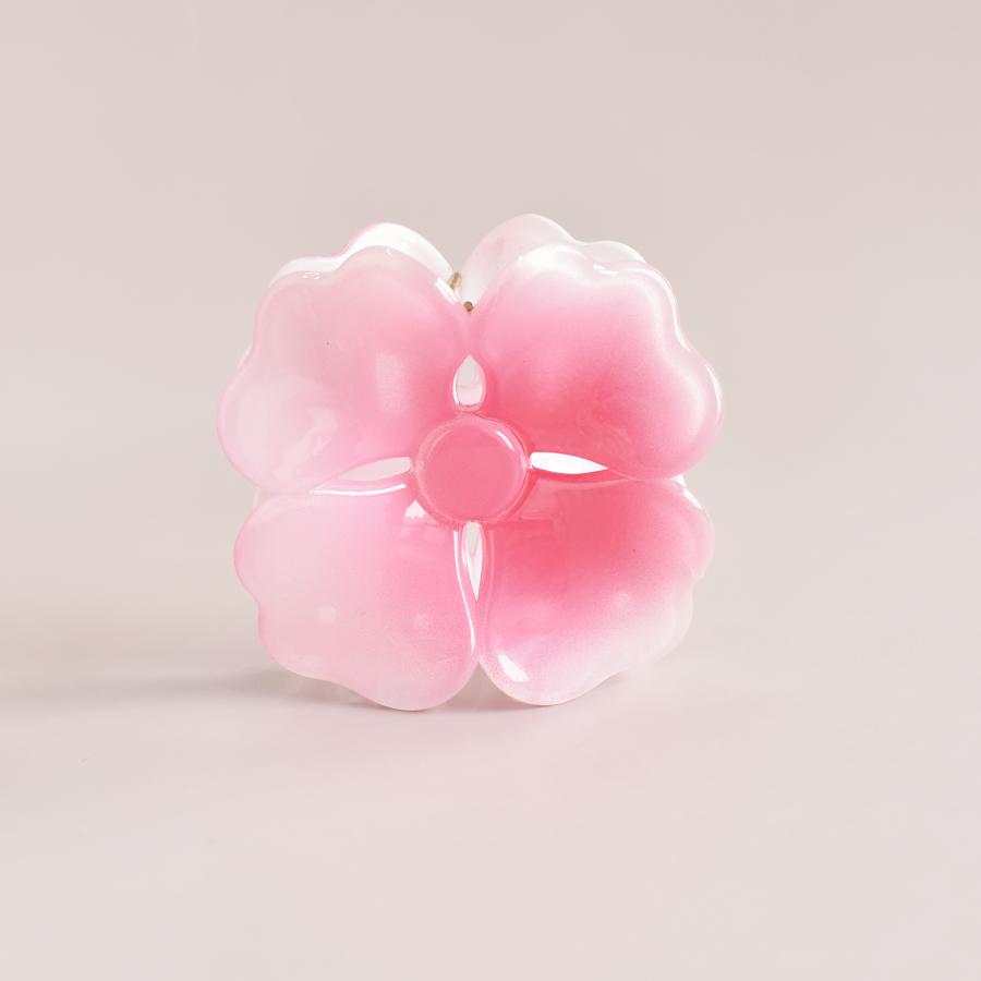 6pcs/set Ladies Gradient Color Flower Shark Clip Spring/Summer New Thick Hair Thin Hair Use Holiday Gifts for Leisure