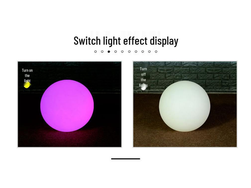 LED Luminous Sphere for Outdoor Wedding, Lawn, or Pool Party Decor