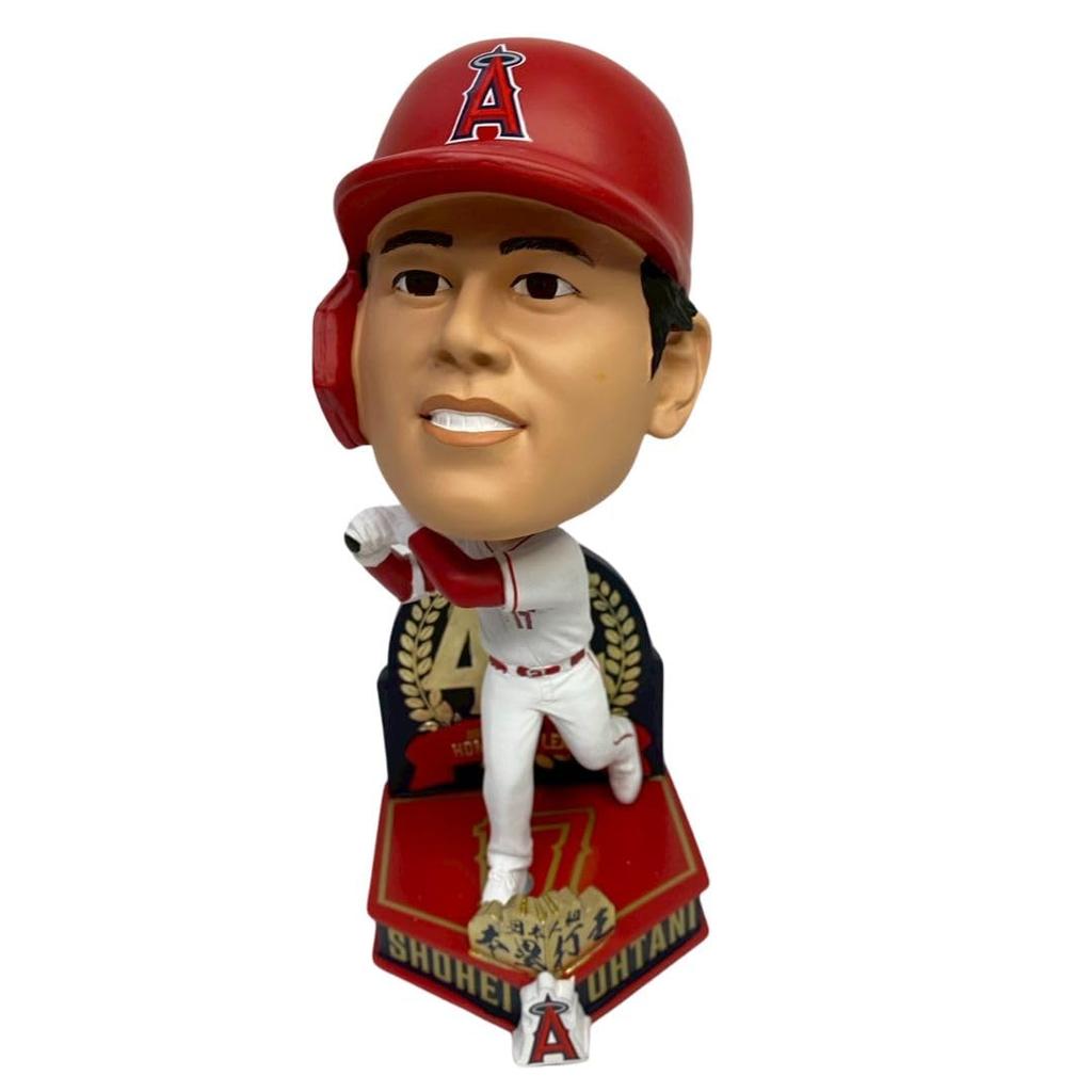 FOCO Shohei Ohtani Official MLB Baseball Home Run King 8 Inches Bobblehead, Merchandise, (Home Uniform), Approx.