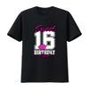 Sweet Sixteen Birthday for T Shirtnagers th B Day shirt vintage Washed Casual Top For Everyday Wear Comfortable Breathable