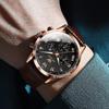 OLEVS Leather Day of the Black Men's Wristwatch, Waterproof, Analog, Stylish, Simple, Quartz, Lightweight, Brown, Date, Week,