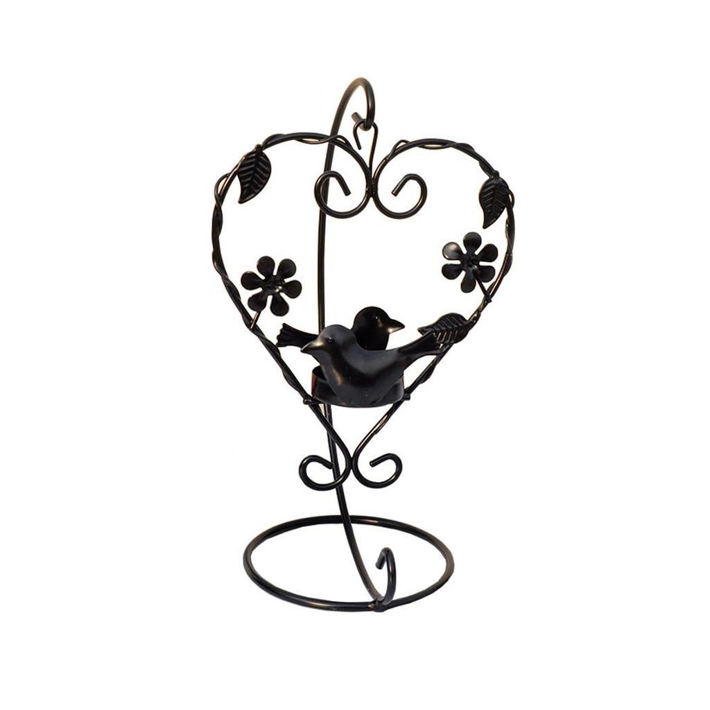 European Style Hollow Wrought Iron Candlestick - Romantic Home Décor Handicraft