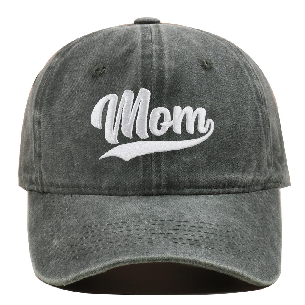1pc Fashion DAD MOM Embroidery Baseball Caps Adjustable Couple Hiphop Baseball Hats Distressed Faded Cap Vintage Sunscreen Hats