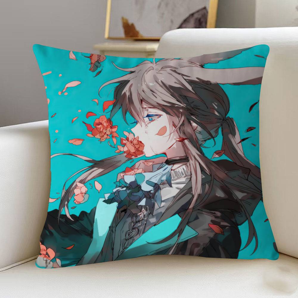 

A-Arknights Cartoon Animation Pillowcase Toon Gift Cushion Cover Bedroom Home Sofa Chair Seat Decor Pillow Case 12x12Inch