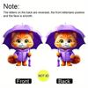 Umbrella Holding Cute Cat Pattern Acrylic Pendant For Car Decor Accessories