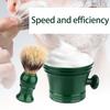 2Pieces Shaving Brush Kit Plastic Shaving Soap Bowl Shaving Lather Bowl with Shaving Brush,Create Rich Shaving Cream