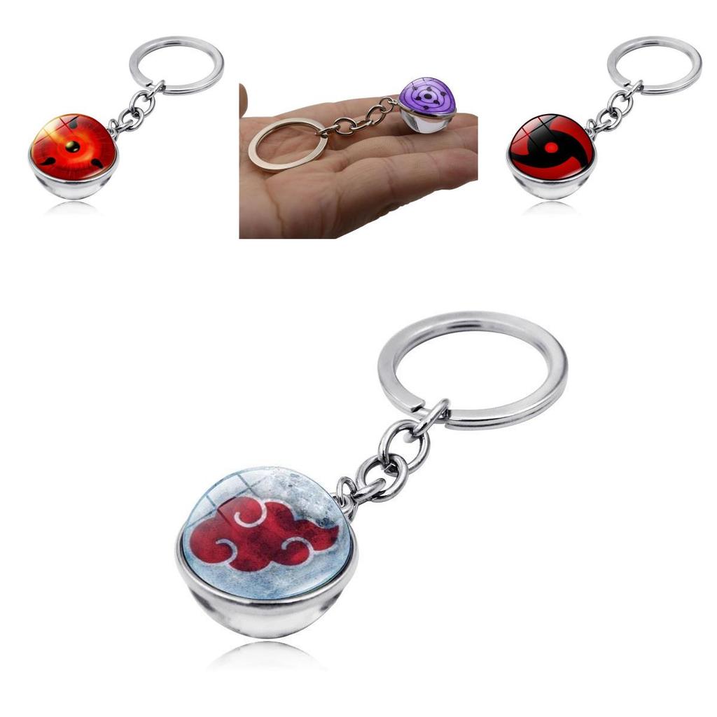 Naruto Sharingan Keyring Featuring Sharingan Design And Zinc Alloy Material For Collectors