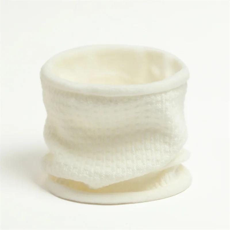 Solid Thick Warm Ring Scarf Fashion Winter Striped Warm Women Men Outdoor Full Mask Scarves With Plush Snood Unisex Muffler