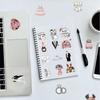 50pcs New Cartoon Wedding Decoration Stickers PVC Material Personalized DIY Notebook Scrapbook Waterproof Wedding Dress Stickers