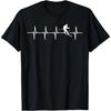 Skiing - Ski Heartbeat T-Shirt Gift for Skiers T-Shirt