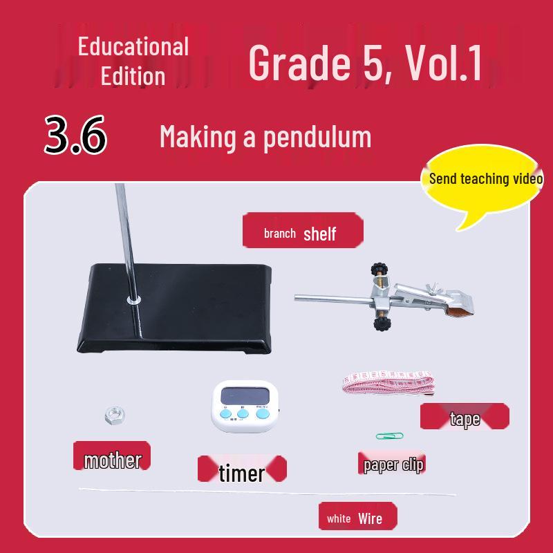 

Fifth Grade First Semester Science Experiment Kit: Pendulum Clock