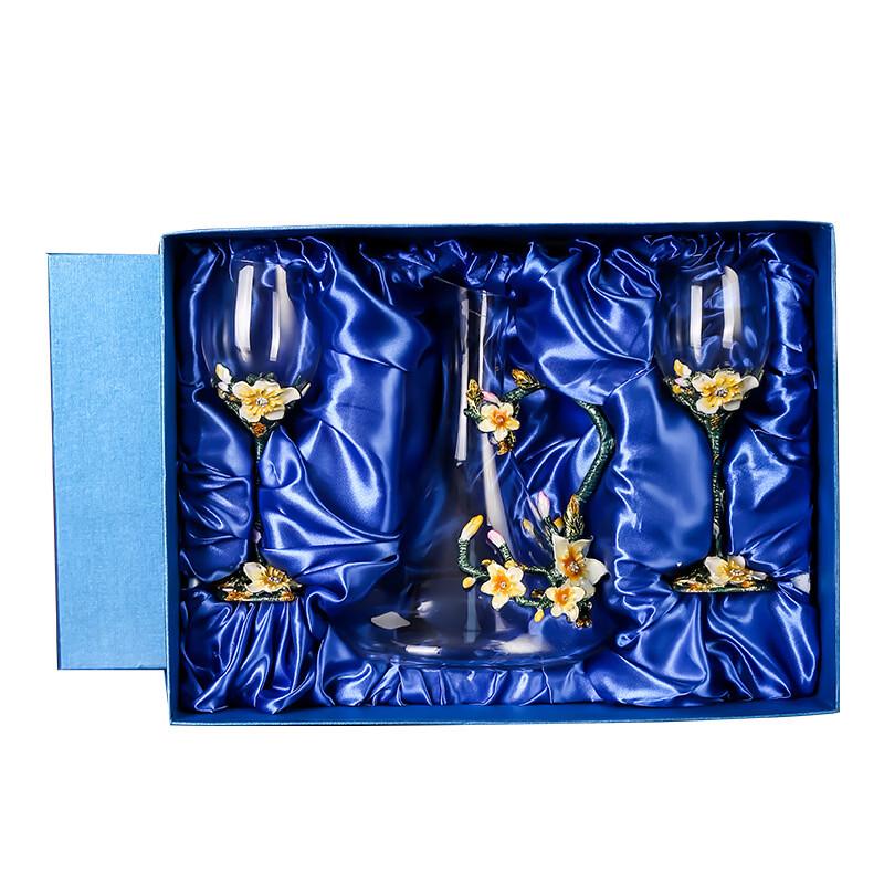 Shangqi Creative Enamel Crystal Red Wine Glass
