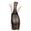 Black Lace See-through Erotic Lingerie Teddy Baby Doll Dress For Women Deep V Open Crotch Porno Costumes Bodysuit 18