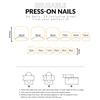J-186 Retro Red Toe Nail Stickers 24 Pieces Per Box