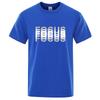 Summer Mens Cotton Blend Casual Sports Loose Cool Fashion Funny Print Round Neck Short Sleeved T Shirt Tops