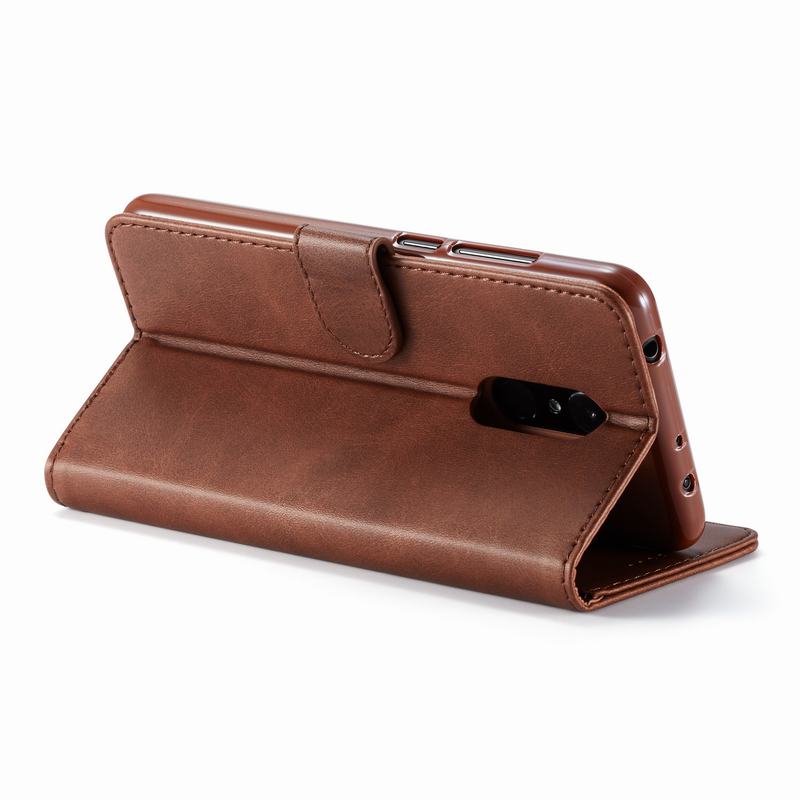 Custodia In Pelle Portafoglio Per Xiaomi Redmi 8A Con 2 Slot Carte, Supporto Integrato E Chiusura Magnetica - Gadget Gigante