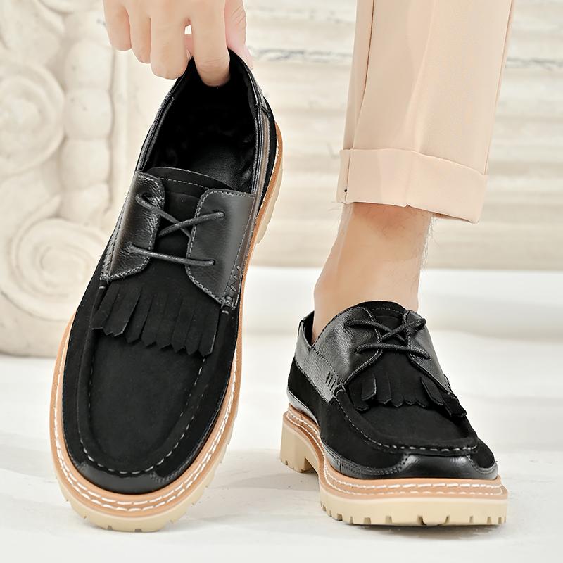 Fashion Four Seasons Men's Casual Shoes Fashionable British Style Daily Office Outdoor Leisure Business Party Trendy Youth Shoes