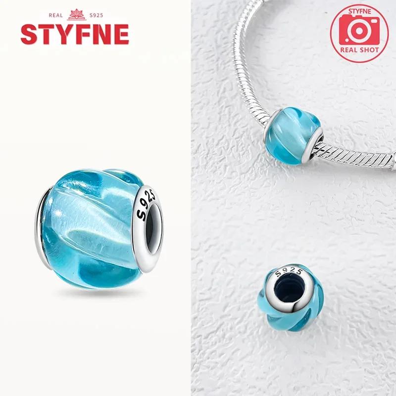 Copperblue Series Crystal Enamel Murano Charming Bead Copper Color Beads Fit Original Bracelet For Women Diy Jewelry Gifts