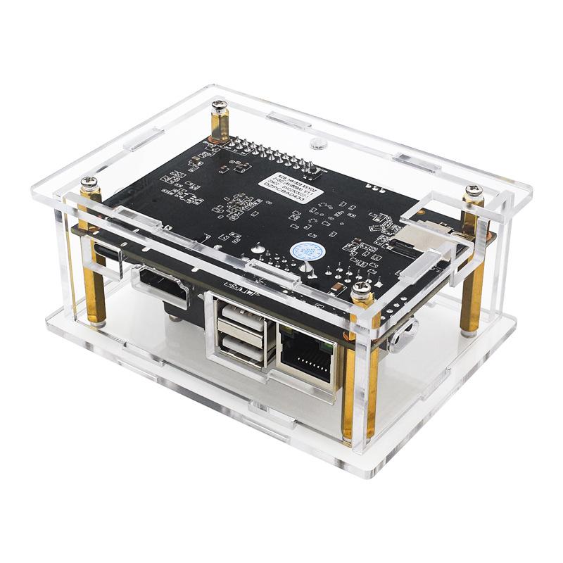 K2B H618 Android/Linux Dev Board with Acrylic Case, Fan, and Copper Heatsink