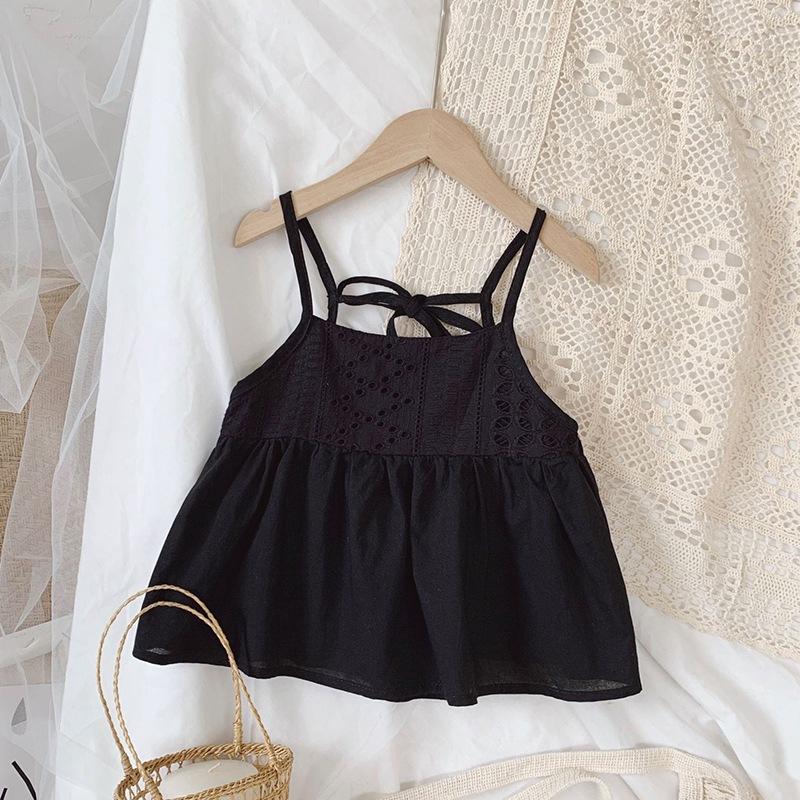 

Летний милый короткий топ-майка на бретелях для девочек 90