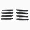 For Toyota Land Cruiser 300 2021 2022 LC300 Chrome/Bright Black/Carbon Fiber Front Grille Bumper Guard Styling Trim Covers 8pcs