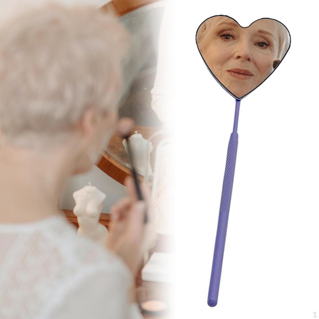 Heart Mirror Professional Lightweight Portable Extension for Accessories Tool Artists
