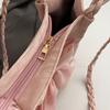 Large Capacity Women's Shoulder Bag Soft Casual Handheld Bag Portable Bow Shoulder Bag  Casual Wear