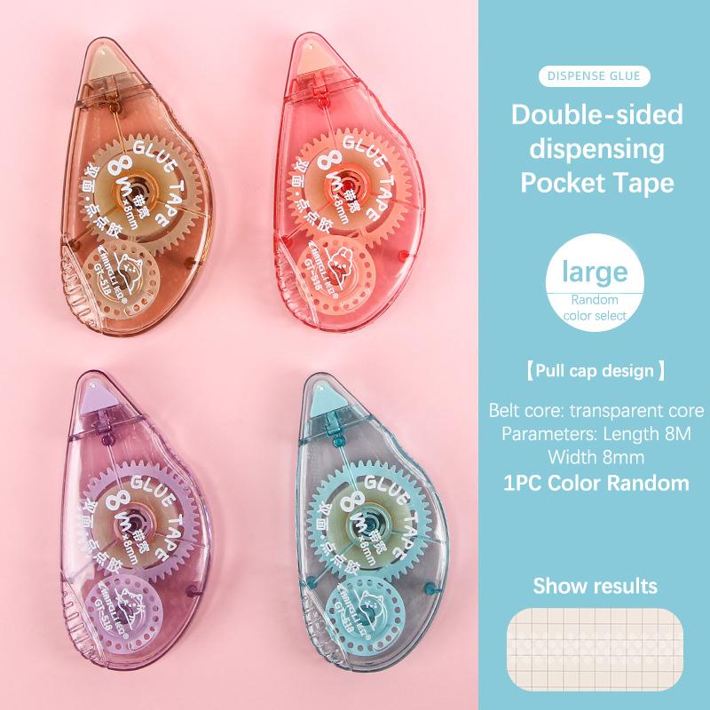 

Милый инструмент для счета руки девушки, двухсторонняя лента с точками, корректирующая лента с большой емкостью 88*46mm