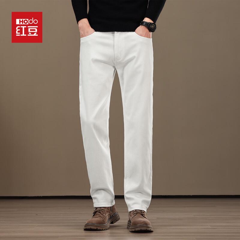 Hodo Heren High-Rise Straight Leg Katoenmix Casual Jeans