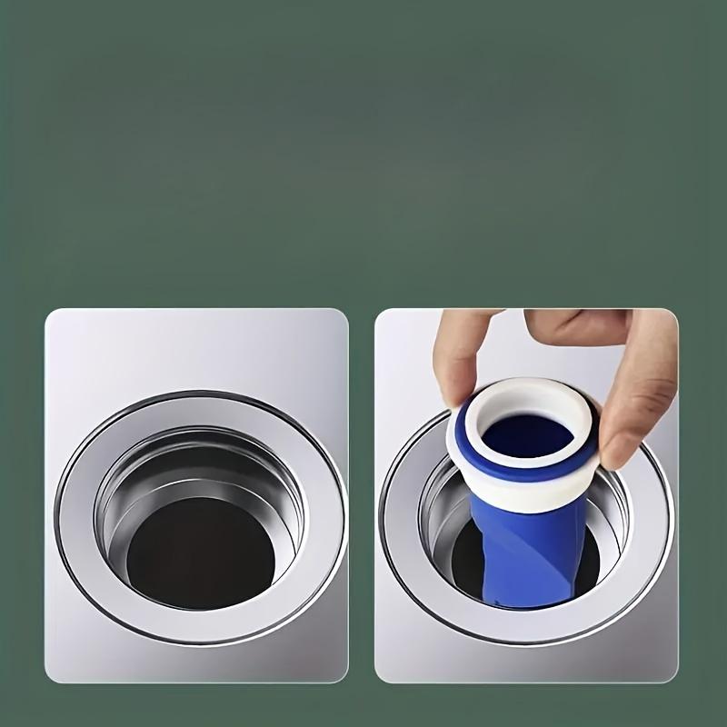 1Pcs Anti Odor Floor Drain Core Navy Blue Drain Cover Round Shower Drainer One Way Valve Insect Prevention Bathroom Accessories