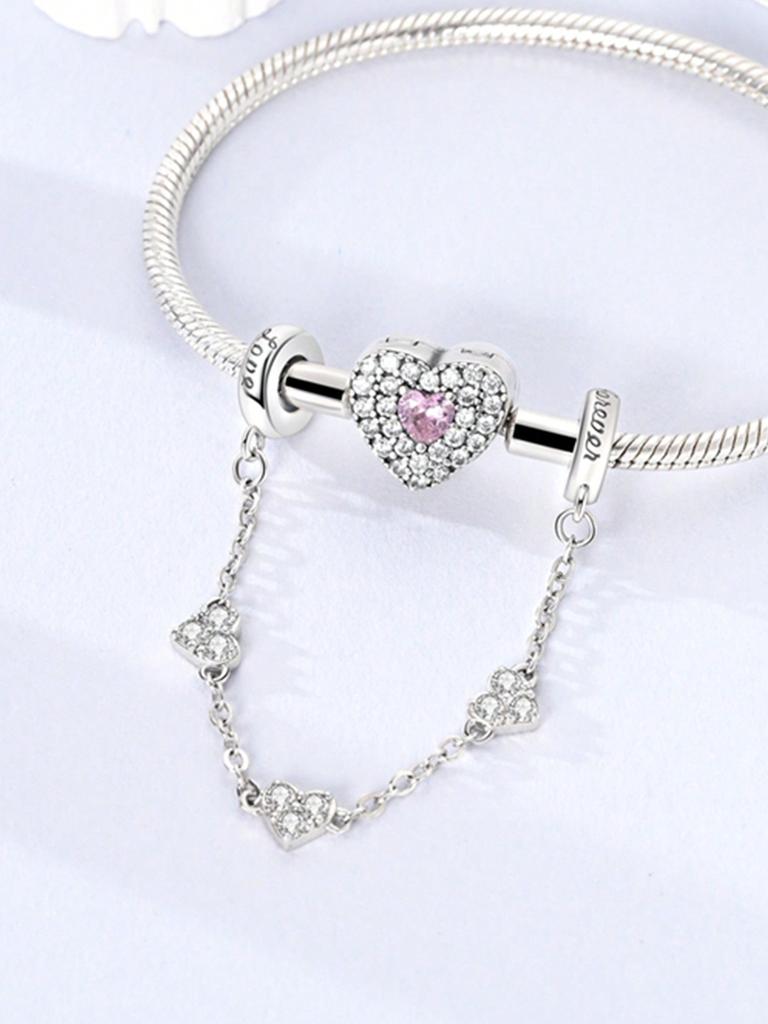 Copper Colors Maple Leaf Charity Safety Chains Bead Charm Pendant For Original Bracelet For Women Diy Jewelry Love Gift