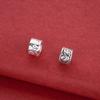 Sterling Silver Ruyi Cloud Spacer Beads, Large Hole Round Jewelry Accessories for DIY Necklace