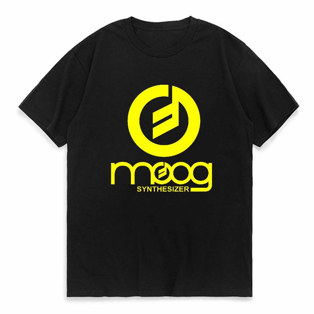 Moog Synthesizer Logo T Shirt For Music Lovers Comfortable Stylish Designer Top For Everyday Wear Unisex Short Sleeve Tee