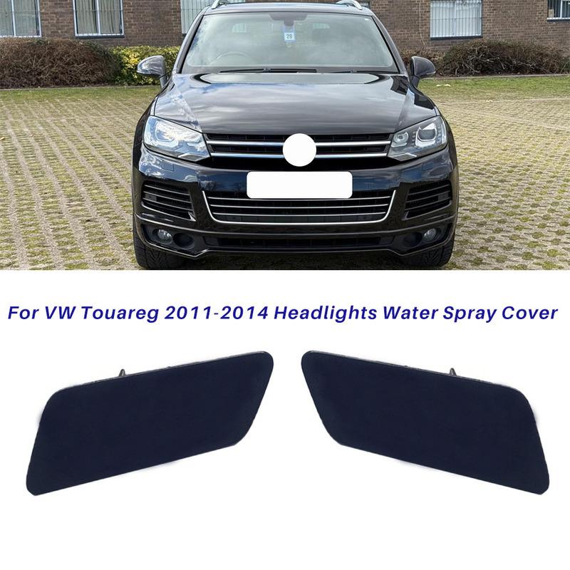 Front Bumper Headlight Washer Cover Cap Spray Nozzle Cover for VW Volkswagen Touareg 2011 2012 2013 2014 7P6807938 7P6807939