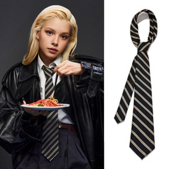 Unisex Tie Striped Print Necktie