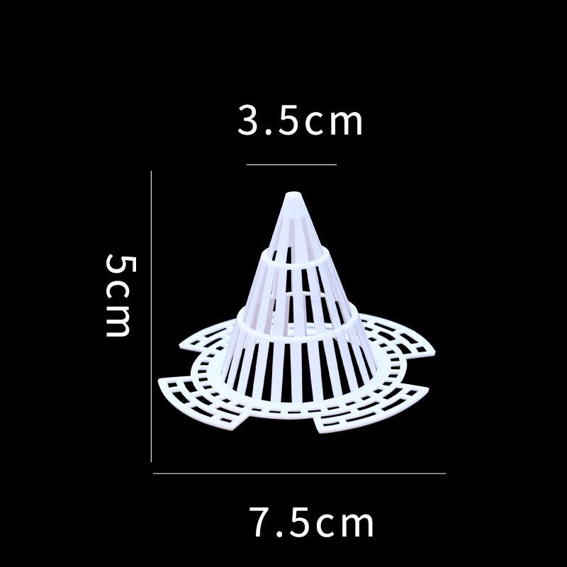 

Прозрачное коническое основание горшка: Воздухопроницаемая дренажная сетка для суккулентов, препятствующая гниению корней