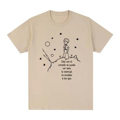 Little Prince Le Petit Vintage T-shirt Summer New Fashion 90s Anime Print Casual Cotton Unisex T Shirt New Tee Tshirt Womens Tops