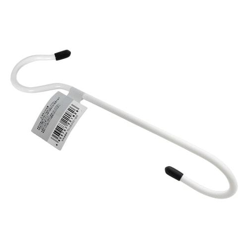 Waki Sangyo Color S-Curve Cloth Hook, Hanging Hook, White, Diameter 33 X 40 X Length 200mm, SS-071
