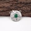 Green Onyx Cab Gemstone Jewelry, 925 Solid Sterling Silver Pendant, Handmade Silver Pendant For Wedding Gift