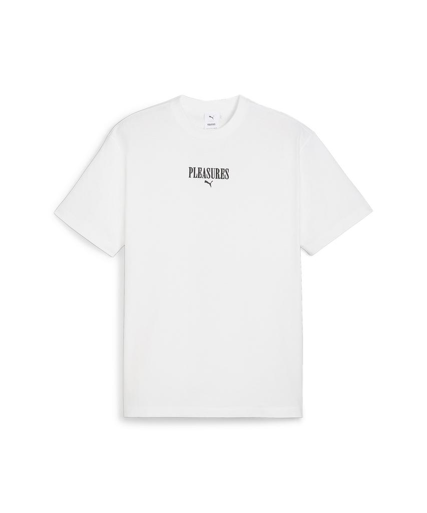 PUMA X Pleasures Graphic Short Sleeve T-Shirt - White / 624096-02