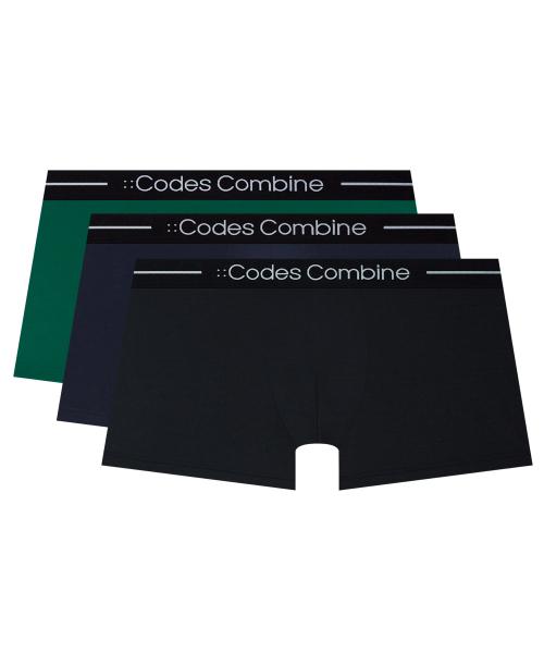 

[Codes Combine Нижнее белье] Черные Боксеры AeroCool с Поясом 3 ШТУКИ [Отправка из Кореи] 100% Оригинал 95