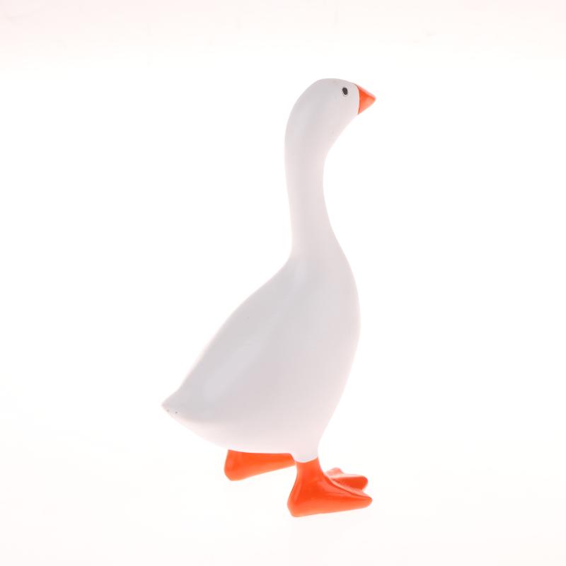 Magnetic Goose Key Holder - Resin Desk Decor For Office Home, Cute Duck Figurine With Tool Rack